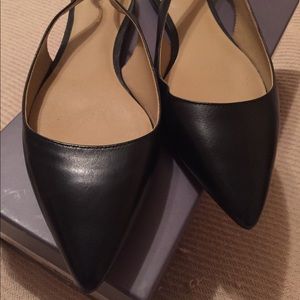 Marcy Slingback Leather Flats